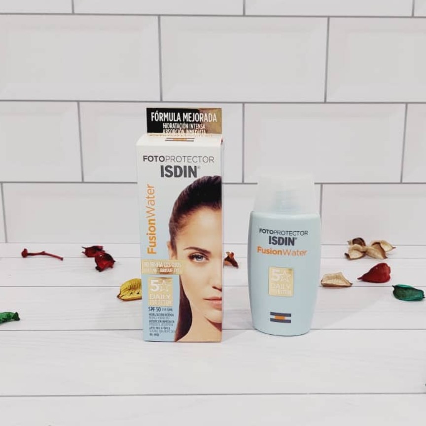 ضدآفتاب فیوژن واتر  ایزدین spf50 بدون رنگ