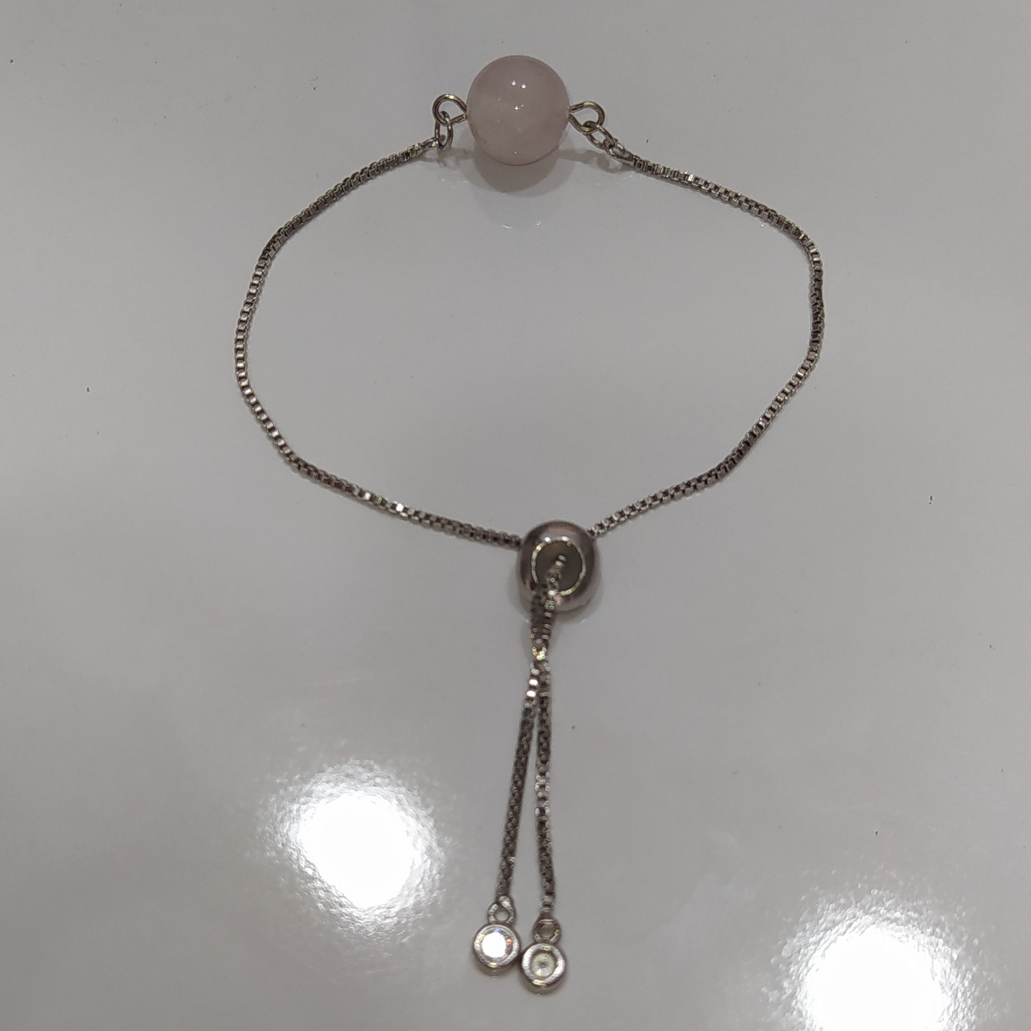 دستبند آسانسوری رز کوارتز رنگ ثابت 2