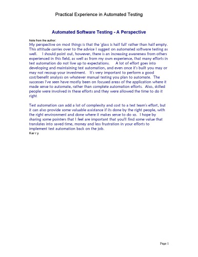 خرید و دانلود نسخه کامل کتاب Automated Software Testing - A Perspective