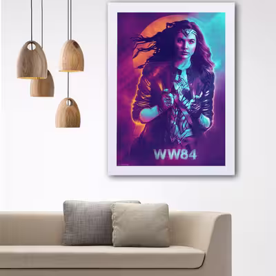 تابلو گالری استاربوی طرح Wonder woman مدل هنری L51