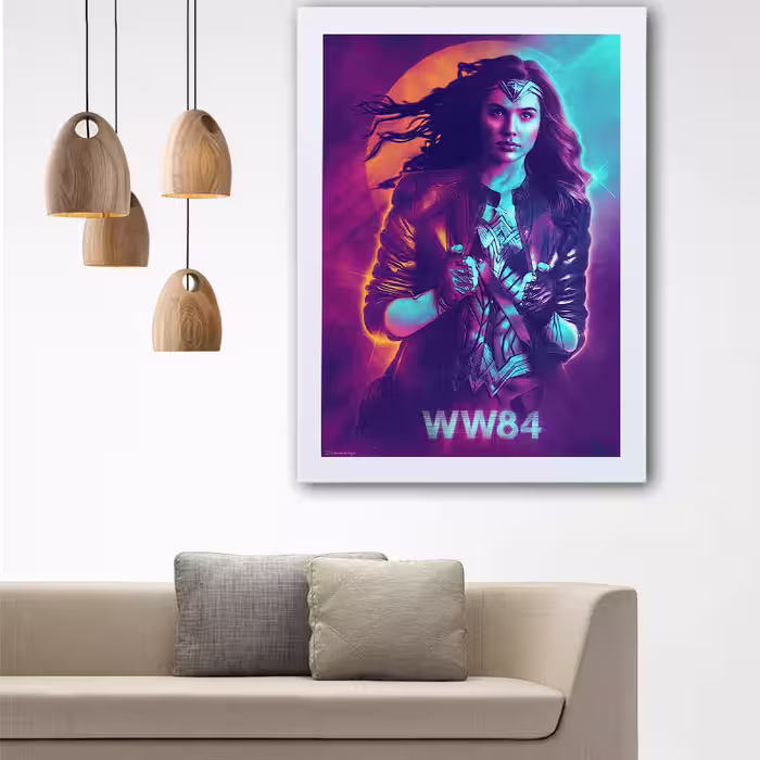 تابلو گالری استاربوی طرح Wonder woman مدل هنری L51