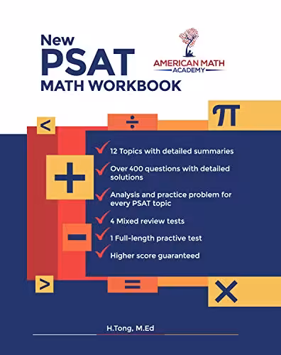 خرید و دانلود نسخه کامل کتاب New PSAT Math Workbook [2019] - PDF