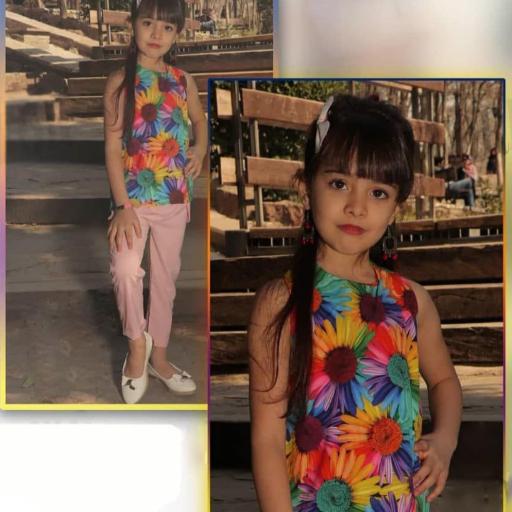 شومیز و شلوار دخترانه طرح بهاری  فقط سایز 35 موجود هست