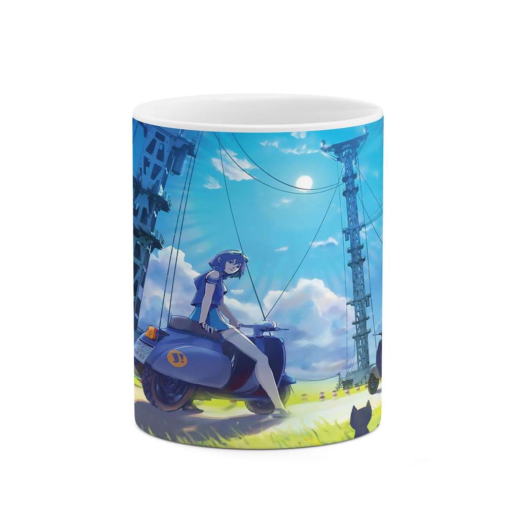 ماگ طرح منظره انیمه مدل mgp10035