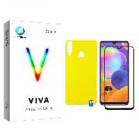 محافظ صفحه نمایش جانبو مدل FUL مناسب برای گوشی موبایل سامسونگ Galaxy A20s به همراه محافظ پشت گوشی | کالا برتری