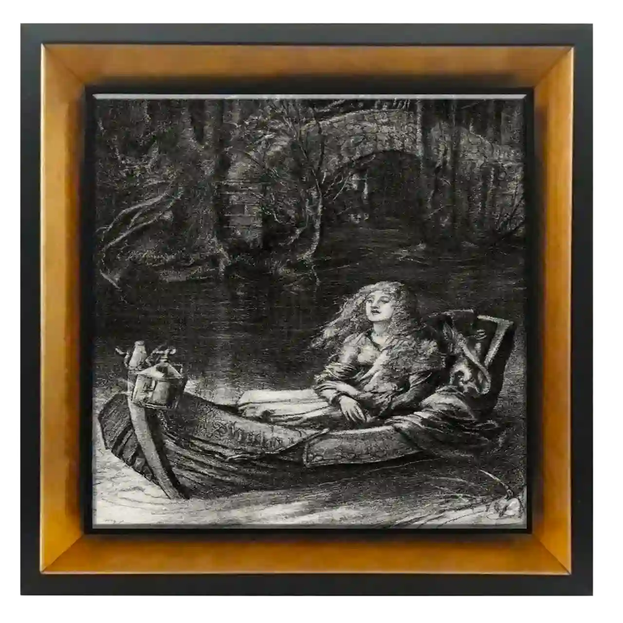 تابلو کاشی بانوی شالوت مدل AX 34