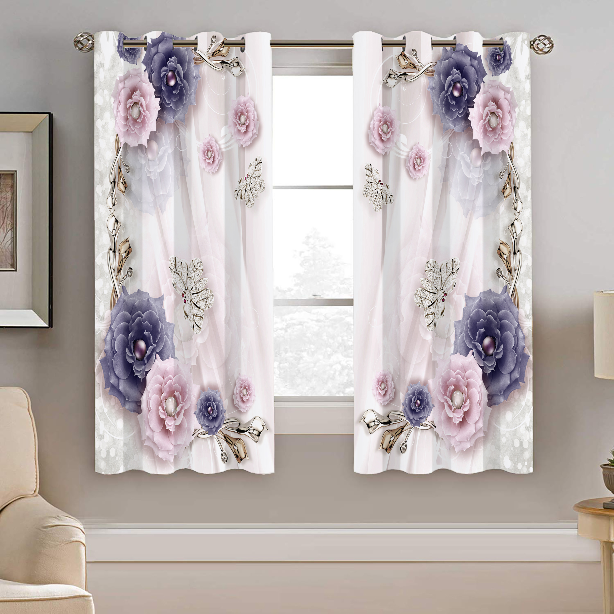 پرده نیروانا طرح  مدرن مدل هازان کد 5015  سایز 140×200 سانتی متر