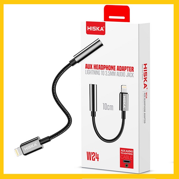 کابل تبدیل لایتنینگ به AUX هیسکا Hiska W24