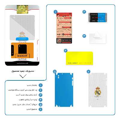 برچسب پوششی ماهوت مدل REAL-MADRID-FC-FullSkin مناسب برای گوشی موبایل اچ تی سی Desire 816