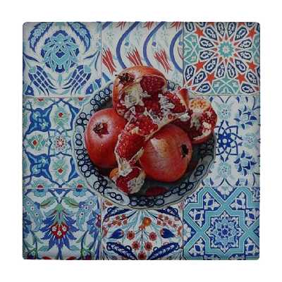 زیر لیوانی طرح انارها کد    3401622_863