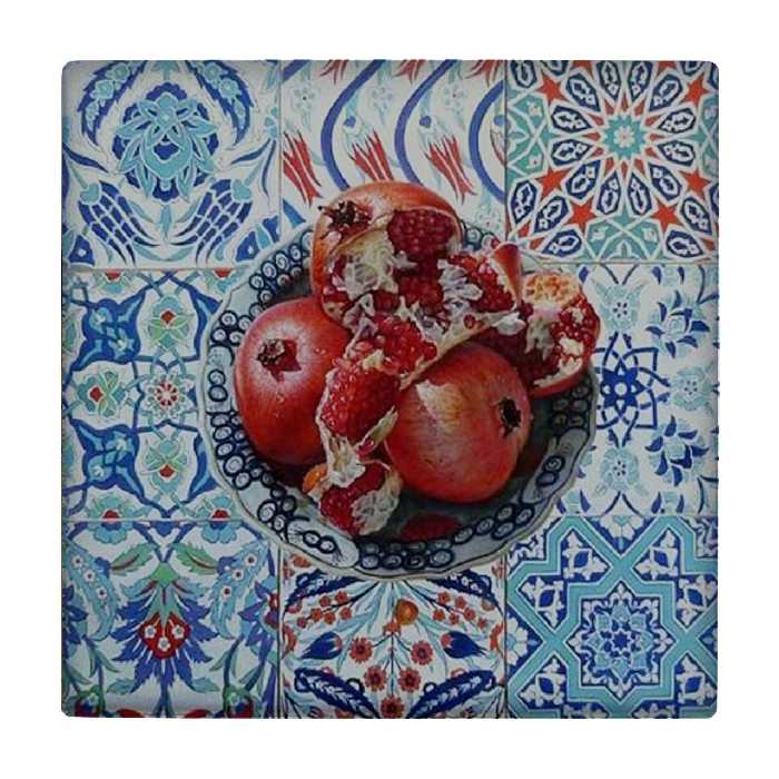 زیر لیوانی طرح انارها کد    3401622_863