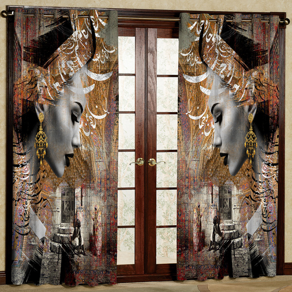 پرده مدل  هازان پانچی کد 115 سایز 280x140 سانتی متر