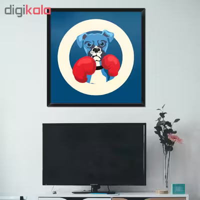 تابلو فنچ آرت طرح Boxer Dog کد GPH283-F-SQR