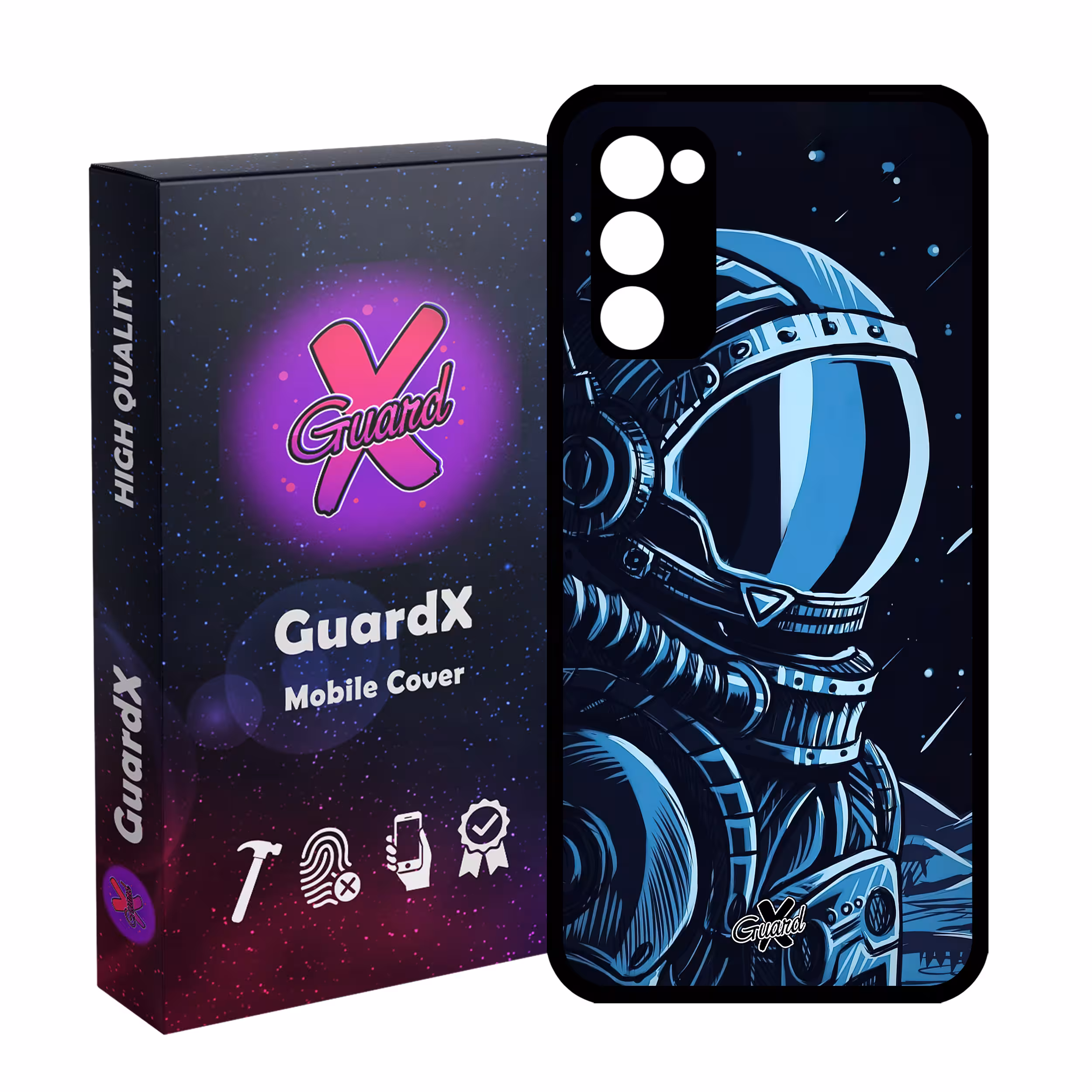 کاور گارد ایکس طرح فضانورد مدل Glass10473 مناسب برای گوشی موبایل سامسونگ Galaxy S20 FE