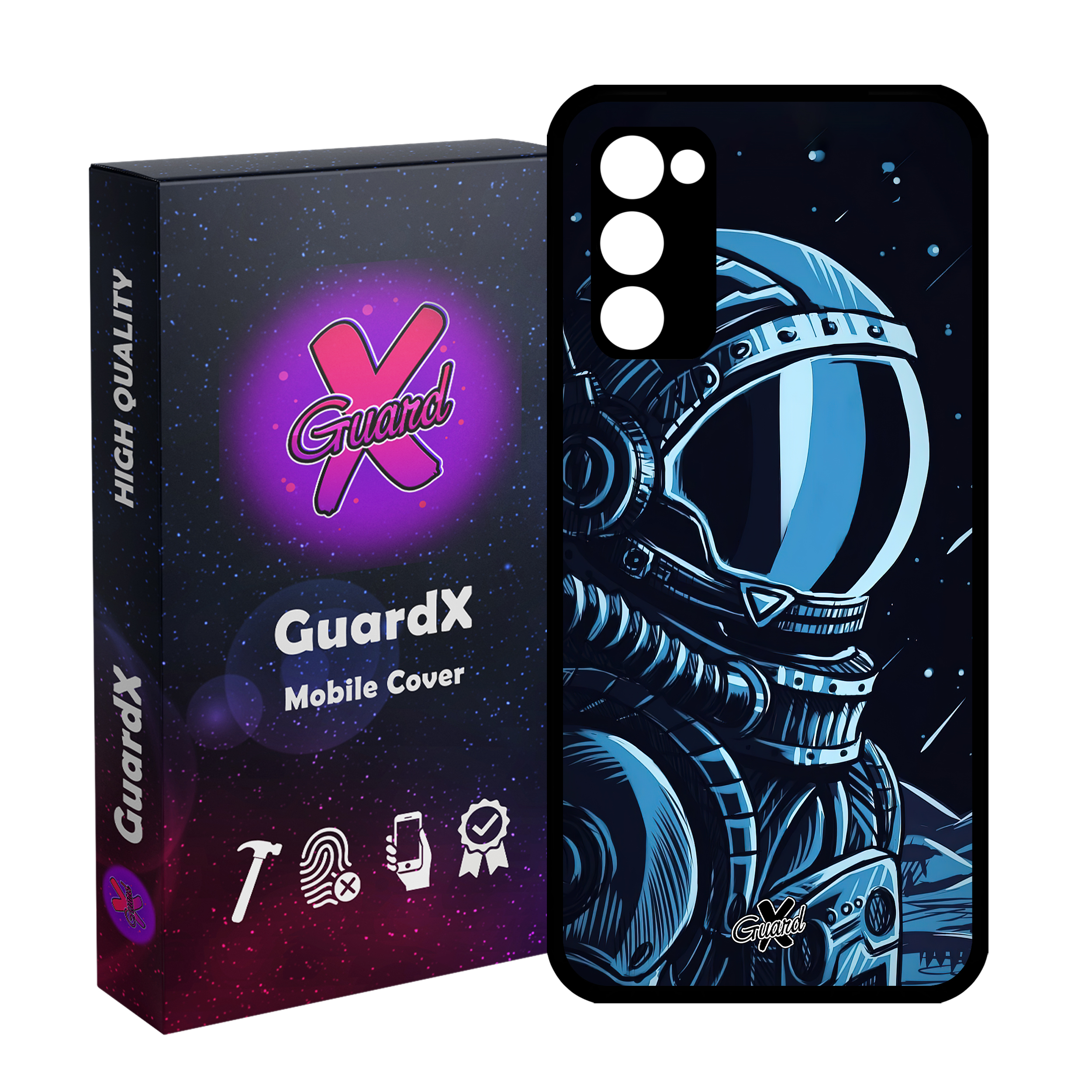 کاور گارد ایکس طرح فضانورد مدل Glass10473 مناسب برای گوشی موبایل سامسونگ Galaxy S20 FE