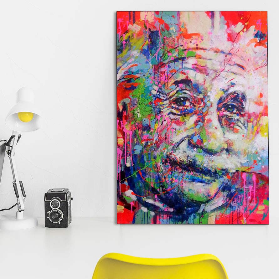 تابلو شاسی گالری استاربوی طرح انیشتین مدل هنری 369