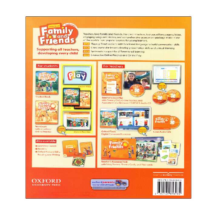 کتاب Family and Friends Second Edition اثر Naomi Simmons انتشارات الوندپویان جلد 4 تا 6