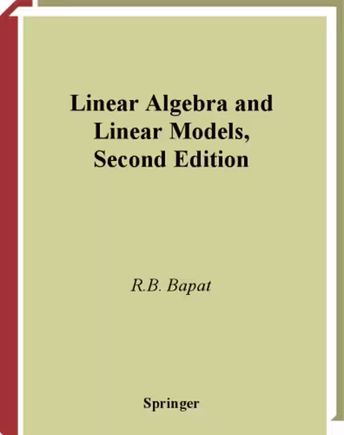 خرید و دانلود نسخه کامل کتاب Linear Algebra and Linear Models