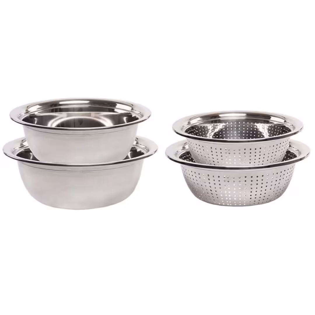 ست آبکش و لگن کد AL2226 مجموعه 4 عددی