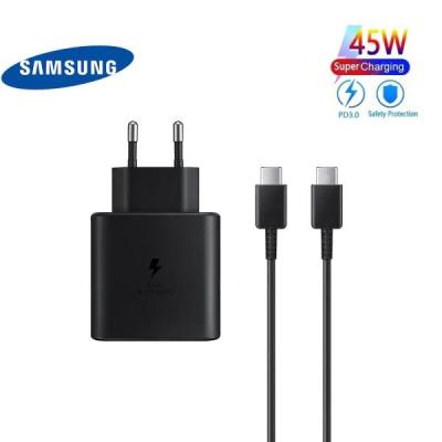 سوپر فست شارژر اصلی سامسونگ Samsung Galaxy S24 Plus به همراه کابل دو سر Type-C