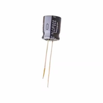 خازن الکترولیت 330 میکرو فاراد کد 35v بسته 5 عددی