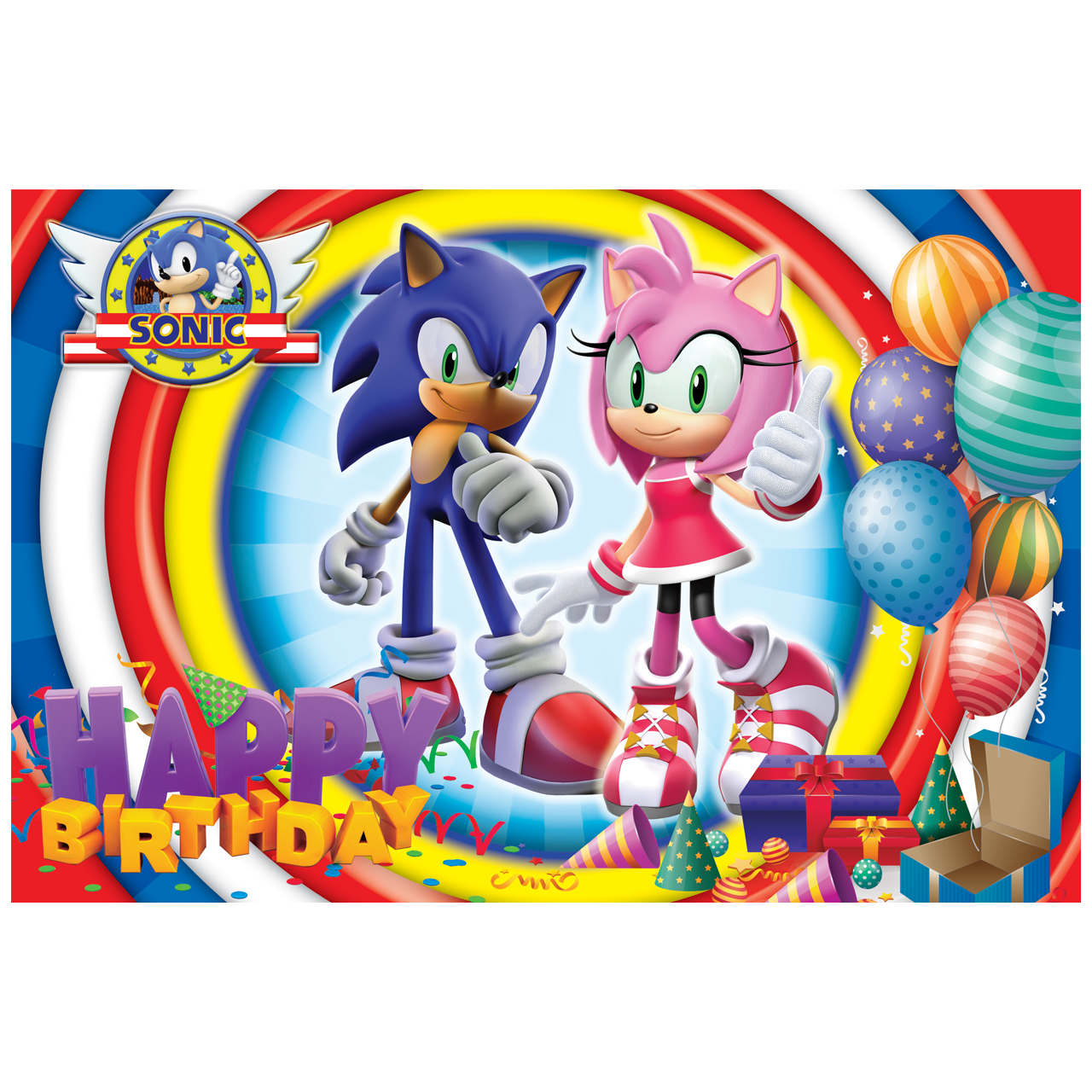 بنر تم تولد طرح سونیک دختر و پسر کد 1102