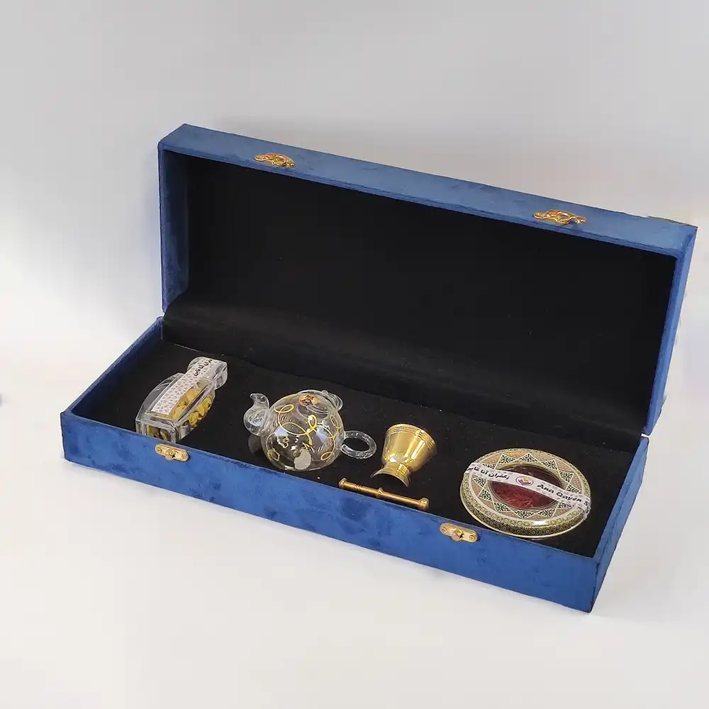 پک کادویی زعفران - 4 گرم زعفران 9 گرم هل - کد 1126 - آنا قاین