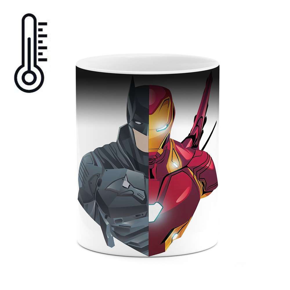 ماگ حرارتی طرح ایرون من و بتمن مدل mgph02383