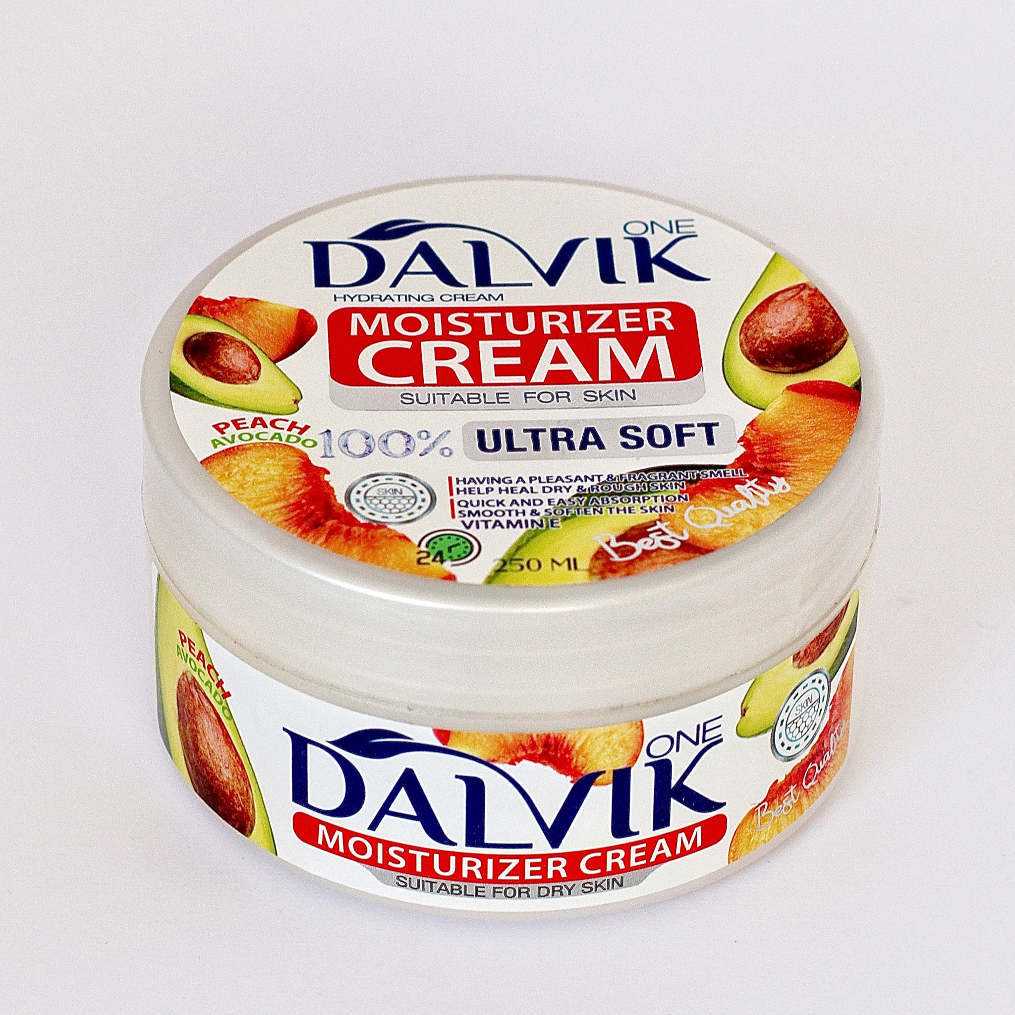 کرم مرطوب کننده دالویک وان مدل هلو و آوکادو حجم 250 میلی لیتر