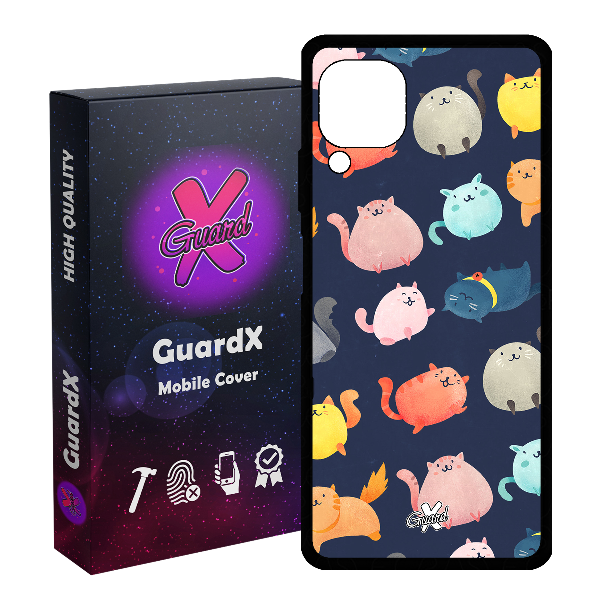 کاور گارد ایکس طرح Cats مدل Glass10173 مناسب برای گوشی موبایل هوآوی Nova 7i / Nova 6 SE / P40 Lite