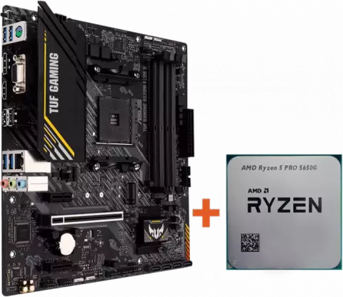 باندل مادربرد Asus TUF Gaming A520M-Plus II به همراه پردازنده AMD Ryzen 5 Pro 5650G