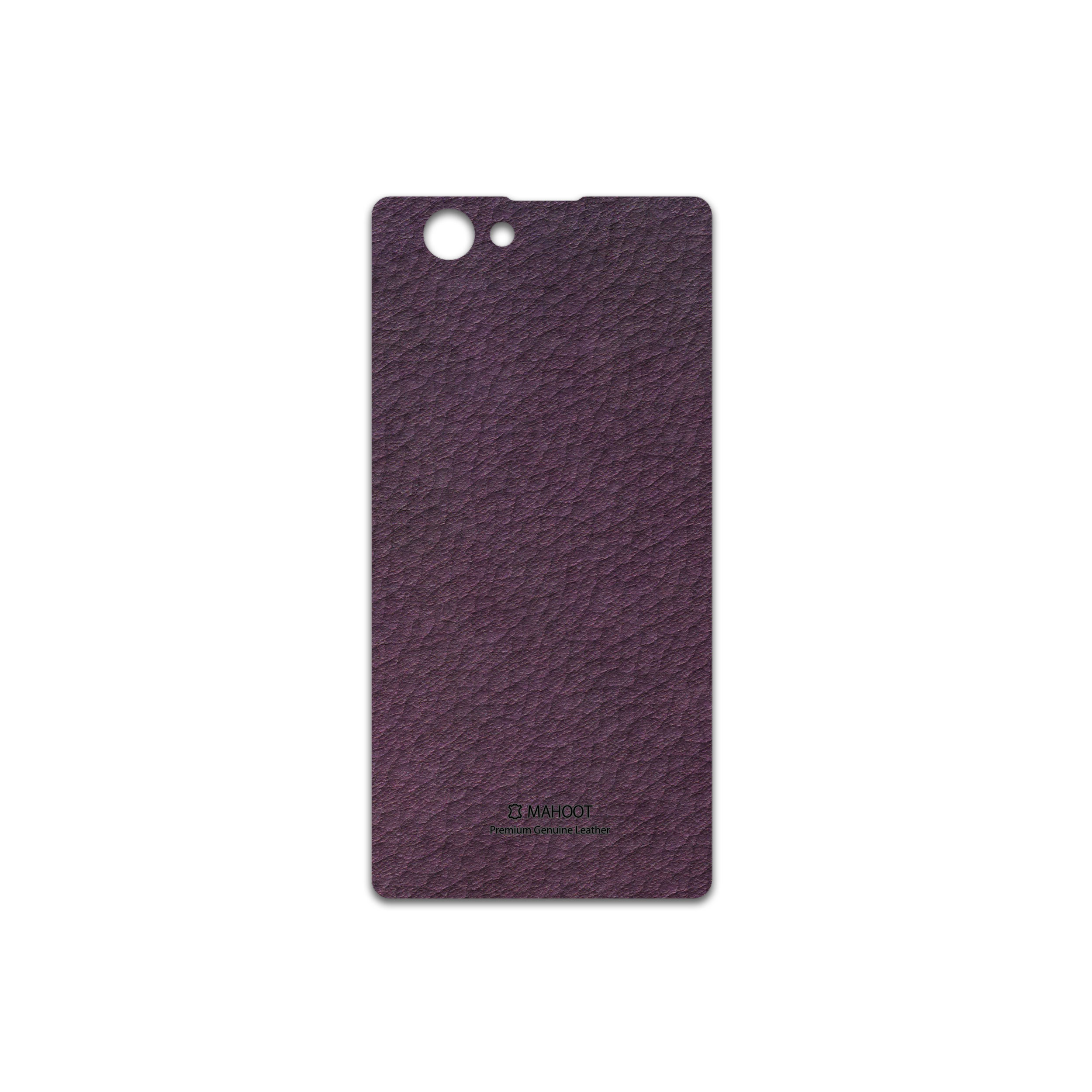 برچسب پوششی ماهوت مدل Purple-Leather مناسب برای گوشی موبایل سونی Xperia Z1 Compact