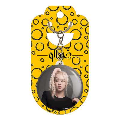 جاکلیدی خندالو مدل رزی بلک پینک کد 14388