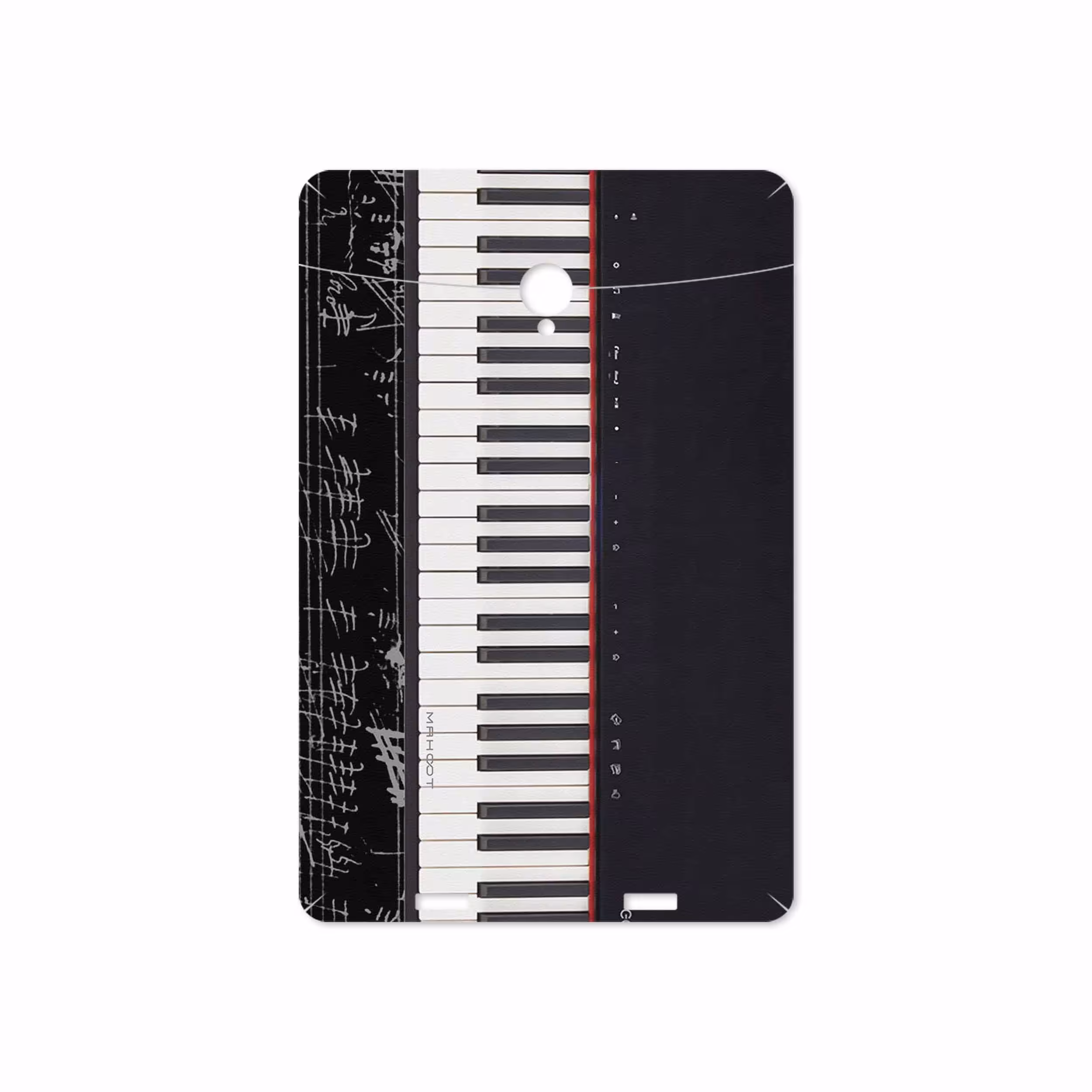 برچسب پوششی ماهوت مدل Piano-Instrument مناسب برای تبلت وریکو Unipad