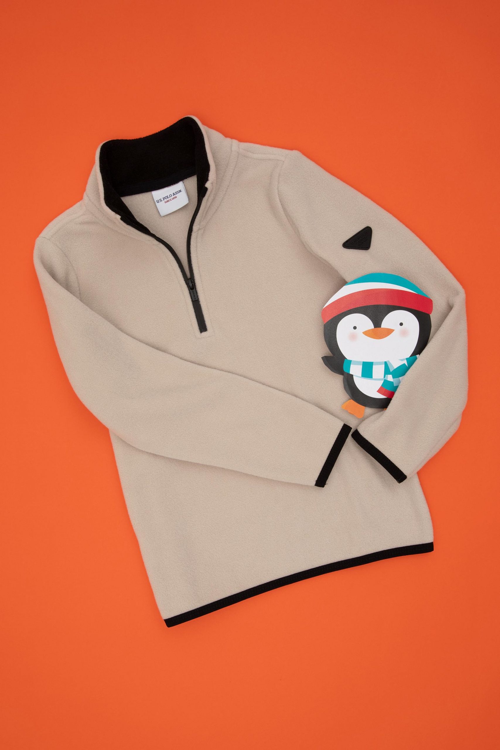 سویشرت پسرانه طوسی یو اس پولو - فروشگاه لباس شهرمون