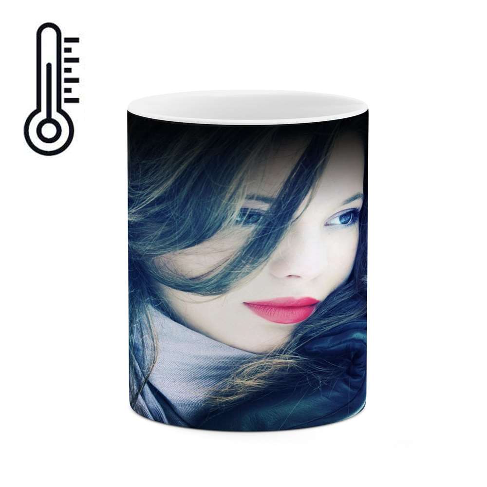 ماگ حرارتی کاکتی طرح دختر مدل mgh15851