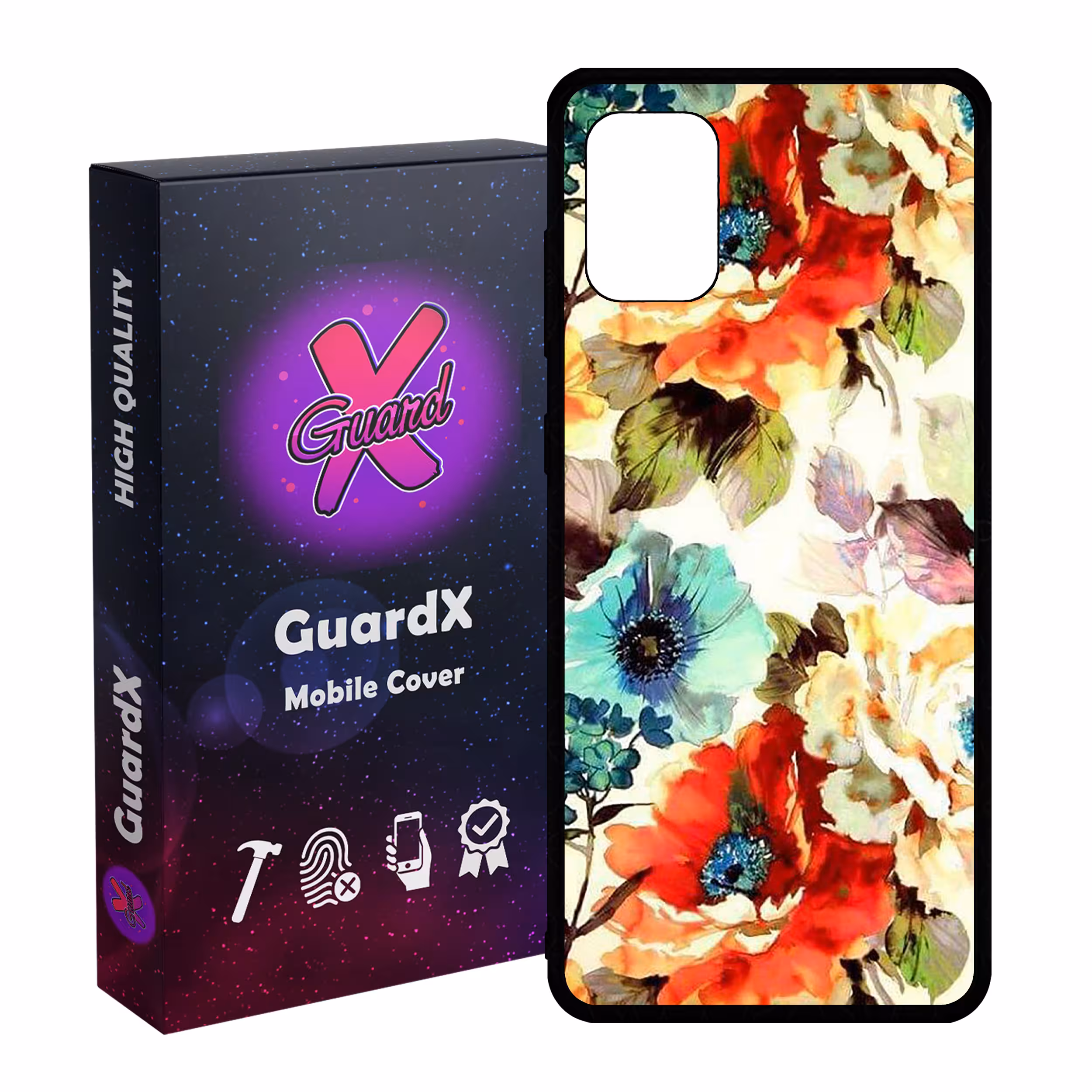 کاور گارد ایکس طرح گل مدل Glass10405 مناسب برای گوشی موبایل سامسونگ Galaxy A31