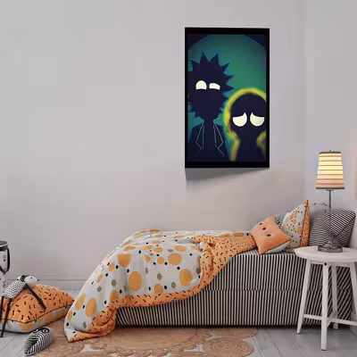 تابلو مدل Rick &amp; Morty کد F-1029