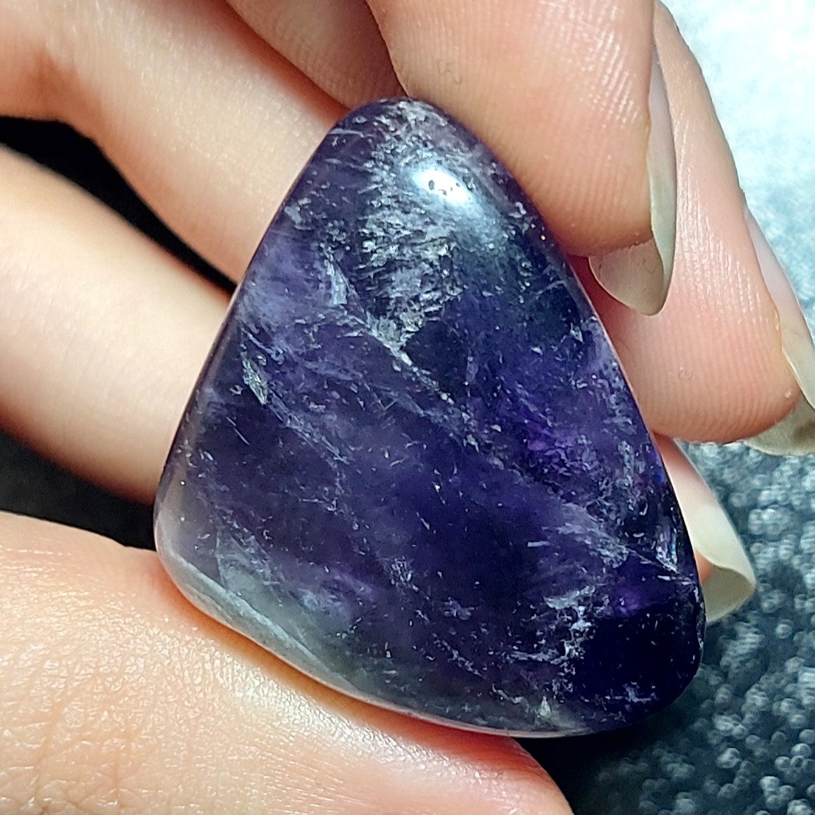 تامبر سنگ آمیتیست آمیتیس لیس آگات تمام پولیش صد در صد طبیعی سرشار از انرژی کدM94