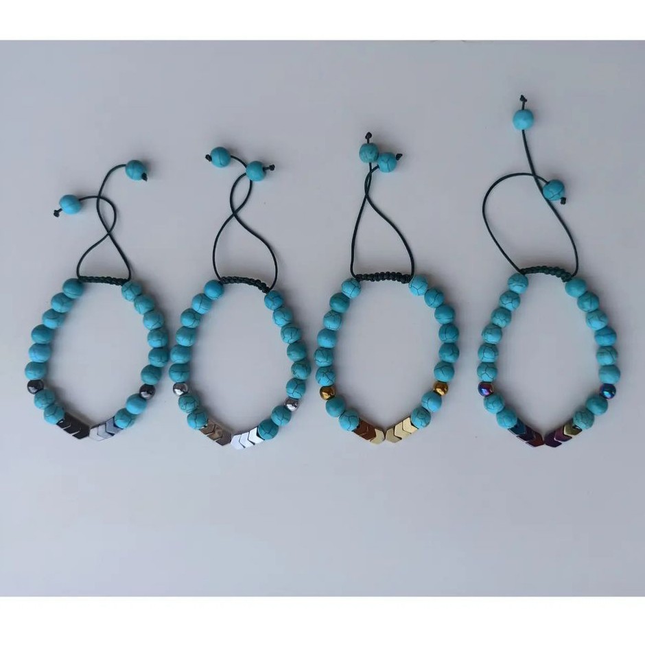 دستبند فیروزه و حدید