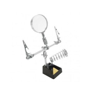 گیره مونتاژ برد دارای ذره بین و جای هویه ZD410