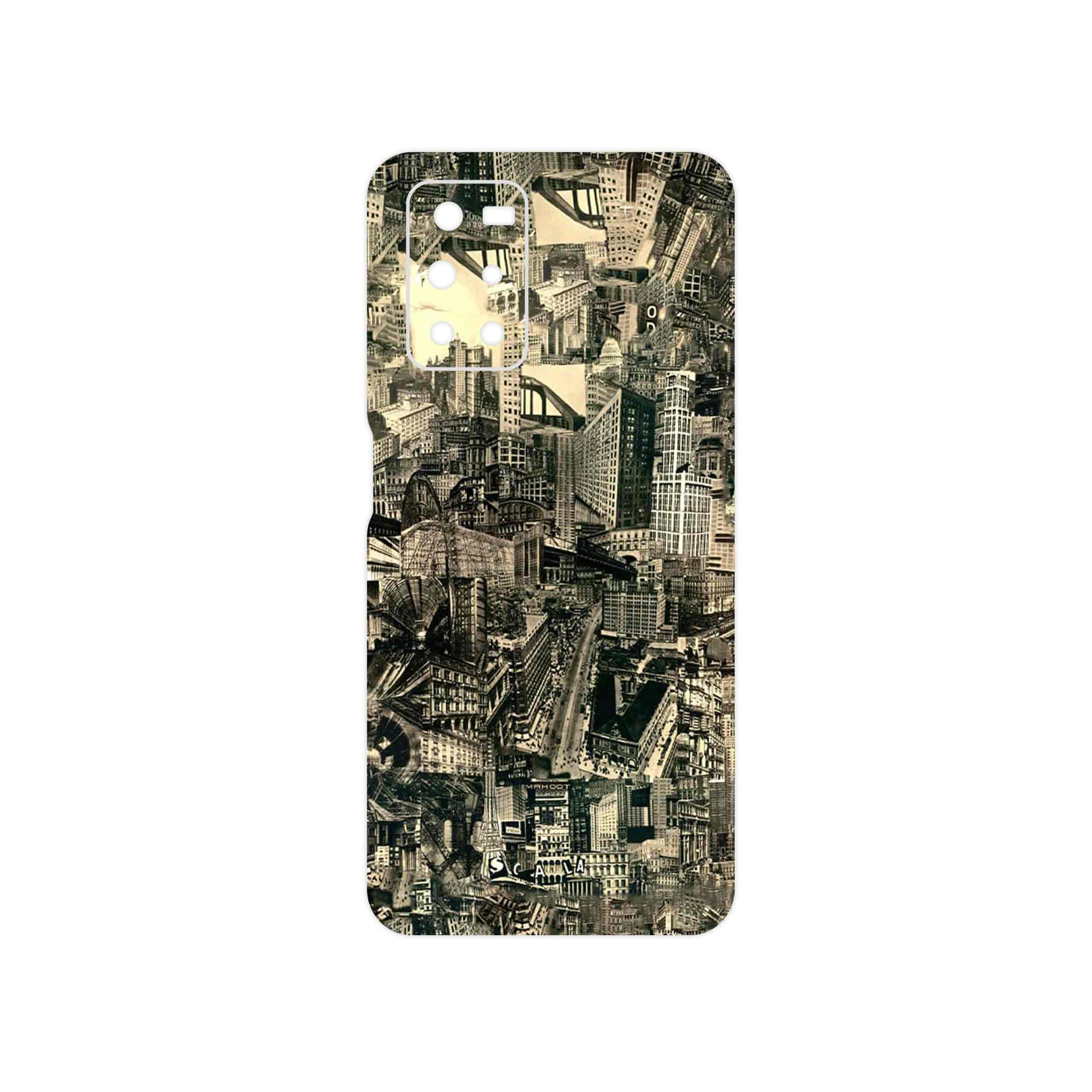 برچسب پوششی ماهوت مدل Collage of Skyscraper مناسب برای گوشی موبایل شیائومی Redmi Note 11 4G