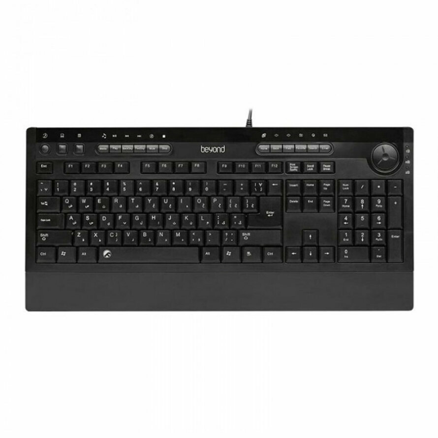 کیبورد باسیم بیاند مدل BK-8700 With 2 Hub