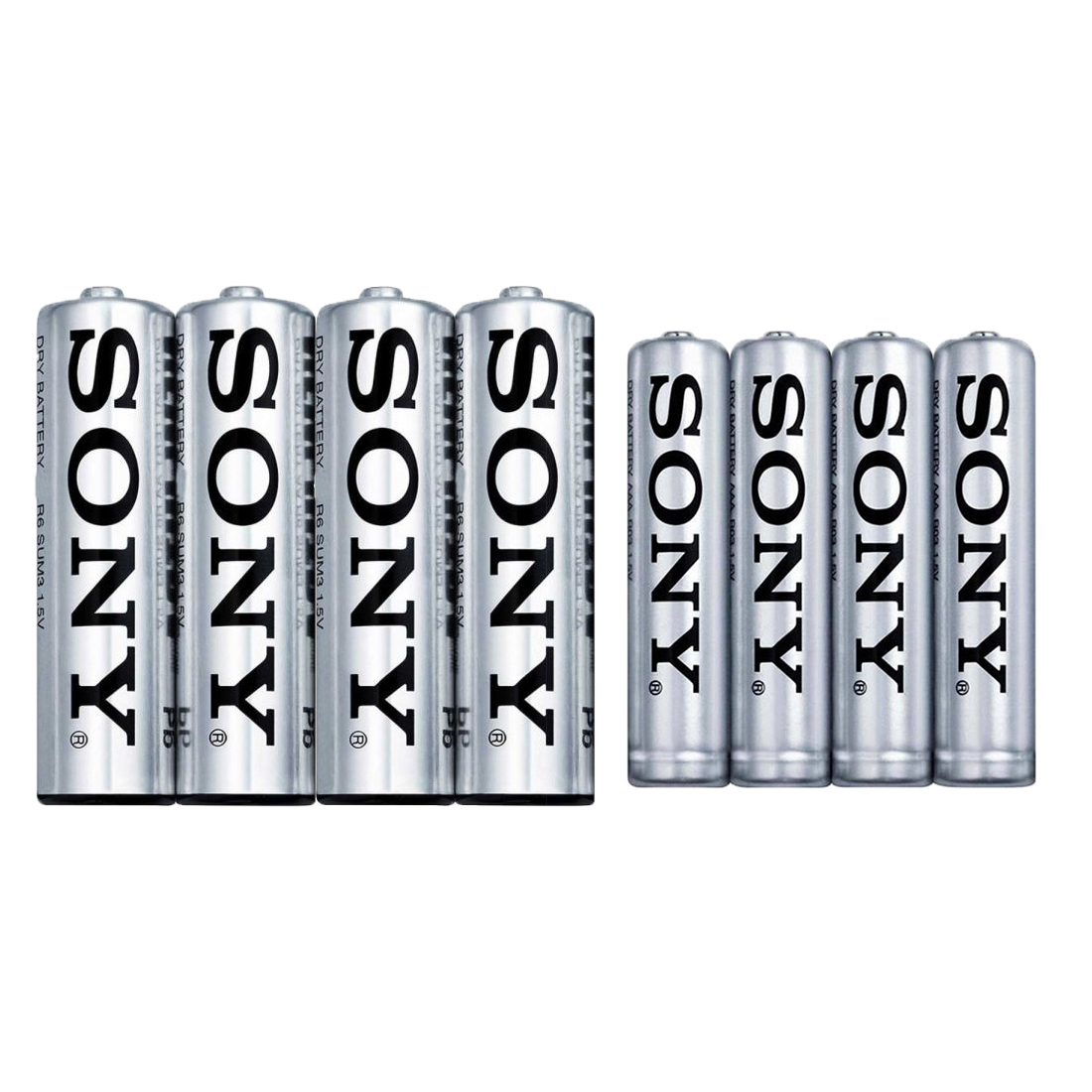 باتری قلمی و نیم قلمی  مدل  Ultra مجموعه 8 عددی