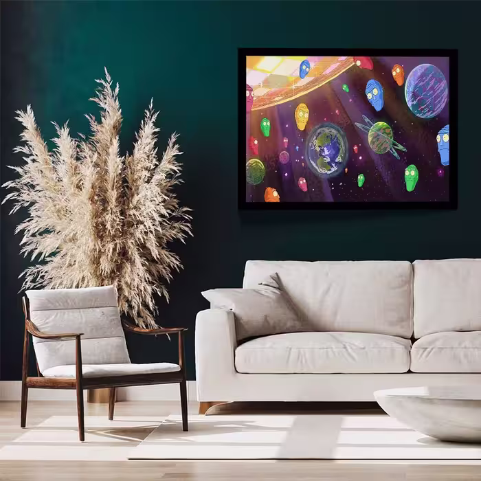 تابلو مدل get schwifty rick and morty کد F-12035