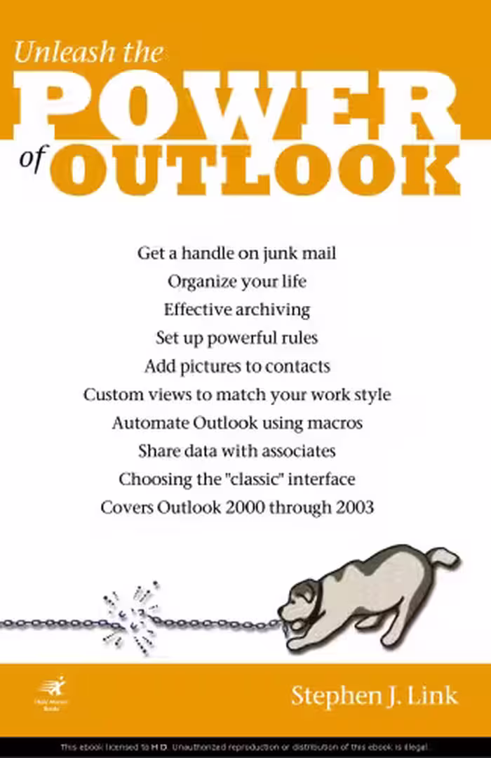 خرید و دانلود نسخه کامل کتاب Unleash the Power of Outlook (Outlook0 2000, 2002, 2003. On Office series)