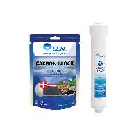 فیلتر دستگاه تصفیه آب اس اس وی مدل Carbon block به همراه بسته شارژ یدک وزن 140 گرم