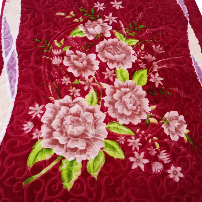 پتوی گلبافت کد 24014 سایز 160x220 سانتی متر