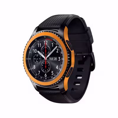 برچسب ماهوت طرح Matte-Orange مناسب برای ساعت هوشمند سامسونگ Galaxy Gear S3 Frontier