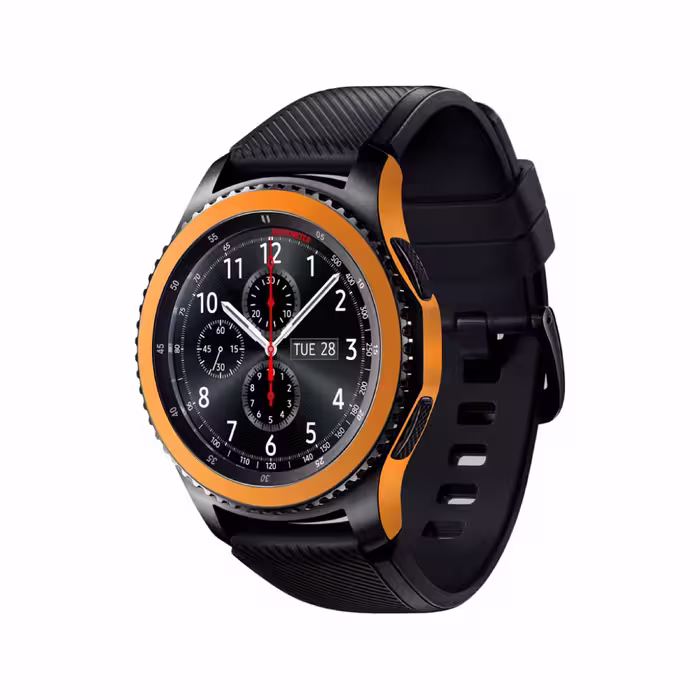 برچسب ماهوت طرح Matte-Orange مناسب برای ساعت هوشمند سامسونگ Galaxy Gear S3 Frontier